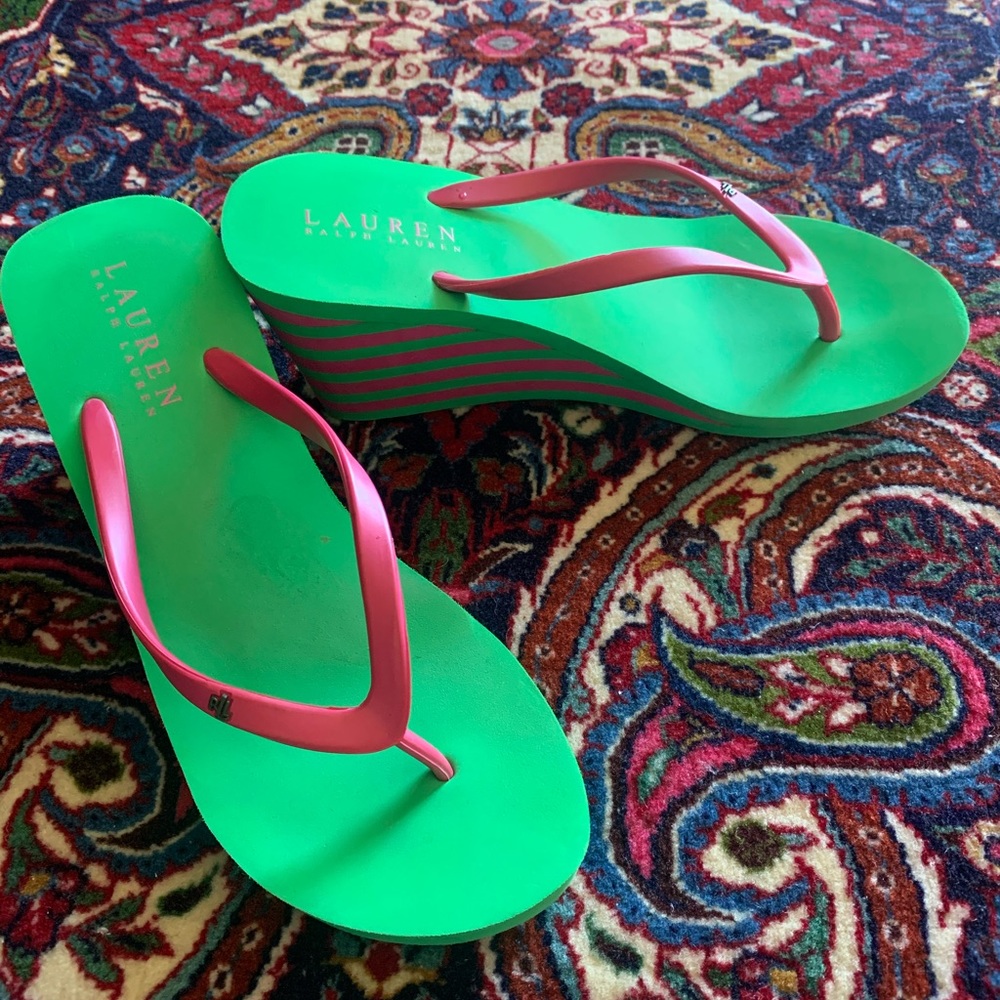 Ralph Lauren multicolored wedges